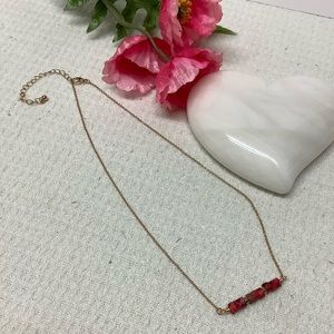 🌸Red Jasper Bar Necklace